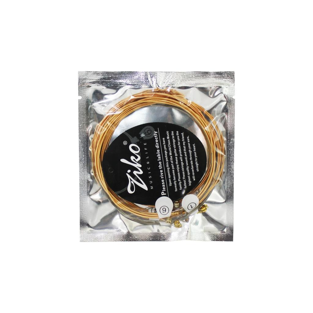 ZIKO Acoustic Guitar Strings High Quality Hexagonal Steel Core Phosphor Copper Wound Guitarra Strings Pro Guitar Accessories