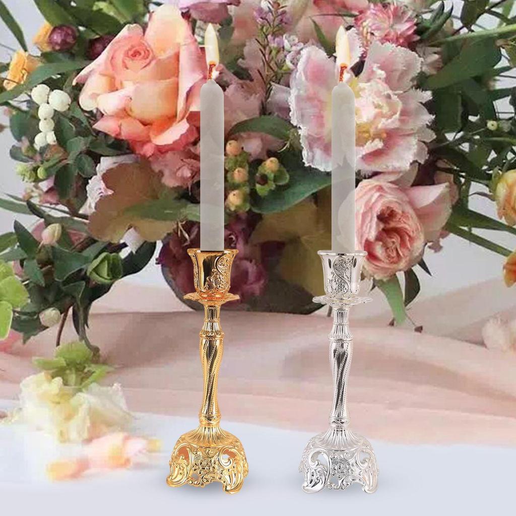 Kerzenständer Ornament Kerzenhalter Metall Spitzkerzenhalter Deluxe für Wohnzimmer Party Schreibtisch Feiertag Esszimmer