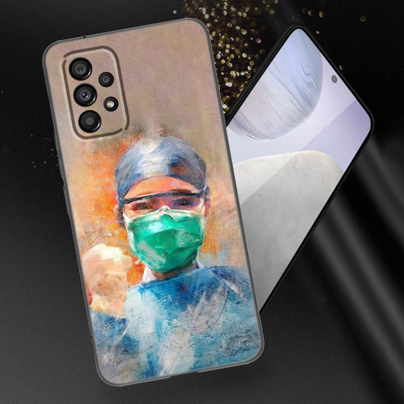 Doctor Nurse Health Phone Case For Samsung A04 A21 A30 A50 A52 S A13 A14 A22 A23 A32 A53 A73 5G A11 A12 A31 A33 A51 A70 A71 A72