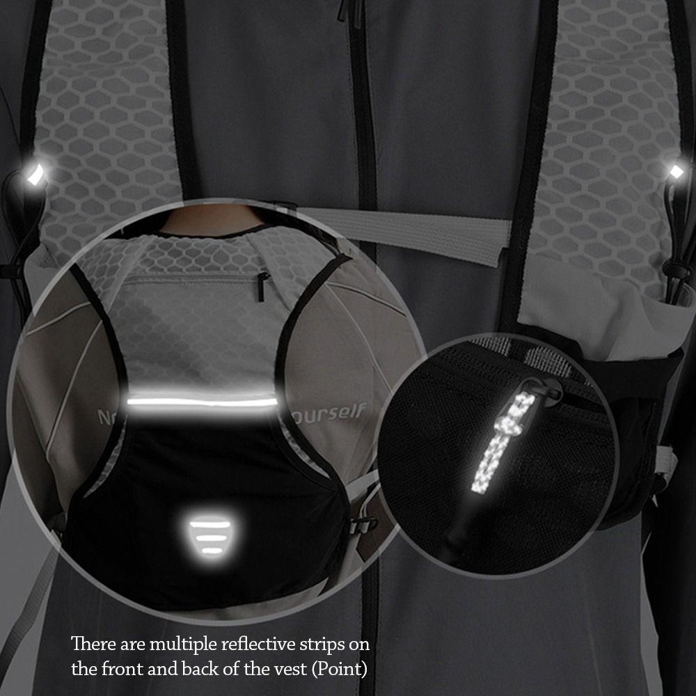 Breathable Running Hydration Vest Lightweight Chest Pack Durable Cycling Vest  Outdoors