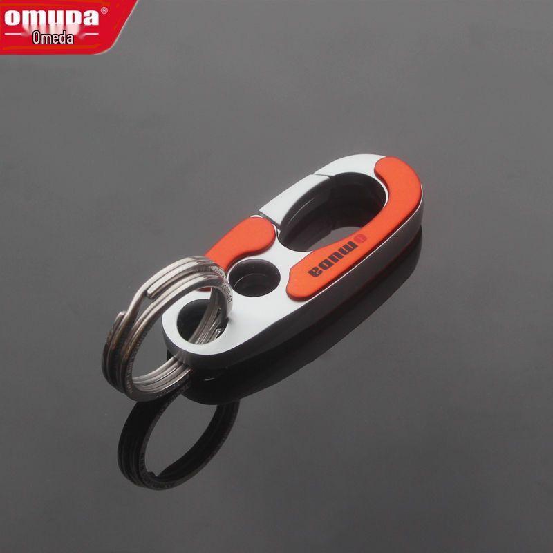 Omeida Pánská pevná kovová klíčenka s dvojitými kroužky