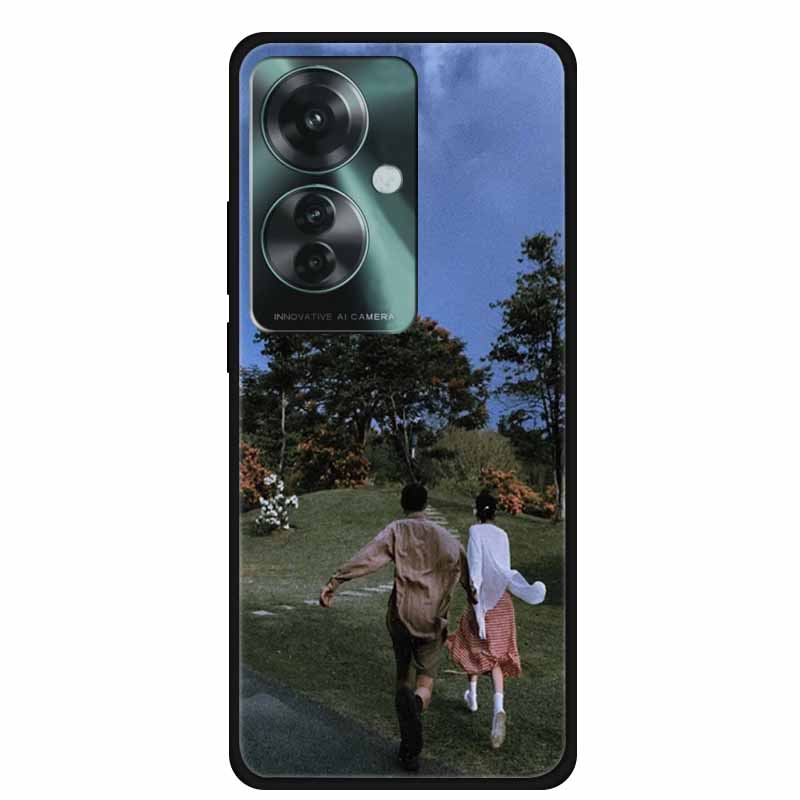 Phone Case for Oppo Reno11 A Silicone TPU Soft Back Cover for Reno 11 A 11A Fashion Shell Floral Shiled Capa 6.7" Funda