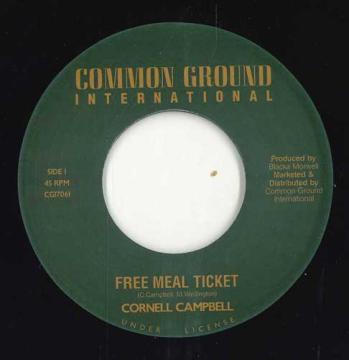 

7inch Record CORNELL CAMPBELL / PRINCE HAMMER - Free Meal Tickets / Bible CGI7061 Common Ground I 2024 UK Reggae, Ska & Dub