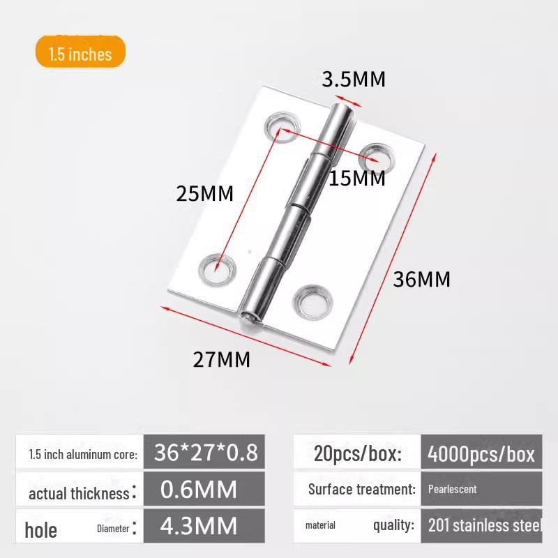 Scharniersatz für Schranktüren und Fenster aus Edelstahl 304