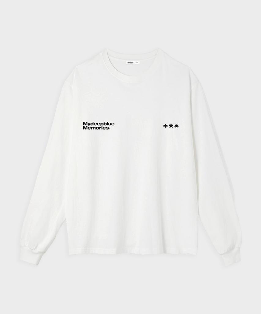 Maidibbeullumemolijeu Mm Symbol Logo Long Sleeve T(White)