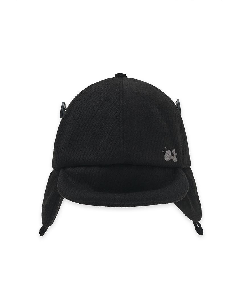 HUG YOUR SKIN Trooper Flap Button Cap (Black)