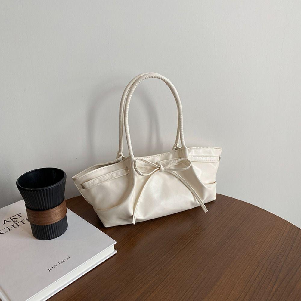 Designer Bow Cross Body Bag Gentle Women's Tote Bag Fashionable Bowknot Bucket Bag Ladies