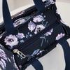 Stylish and Practical: Portable Lunch Tote Bag with Flower Print and Thick Nylon Fabric for Work and Outdoors