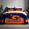 Christmas Gift Chicago Bears Duvet Cover Three Bedding Set Personalized Name Birthday Bedding Quilt Cover Halloween Gift Back to School.