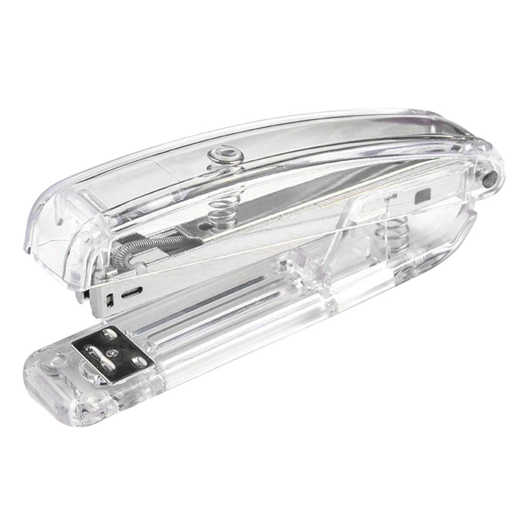 Stapler Minimalist Style Labor Saving Easy Stapling Comfortable Grip Acrylic Metal Handheld Stapler