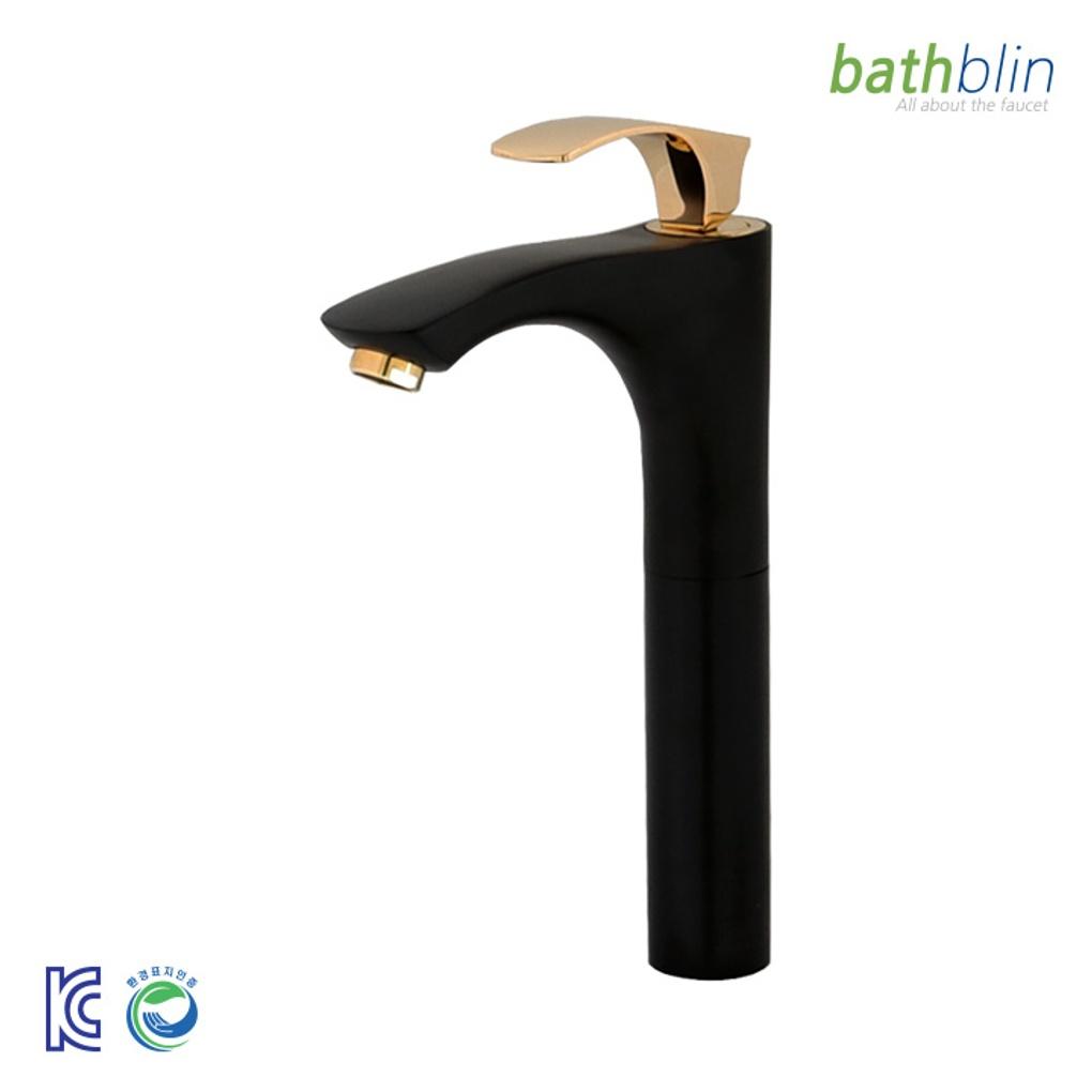 

Premium Gold Black Single-Hole Washbasin Faucet 6028GB