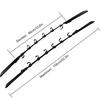 6 Position Car Fishing Rod Holder High-Elasticity Rubber Straps Non-Slip Design Clip-On Holder Durable Design