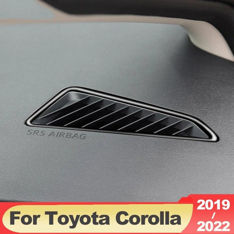 For Toyota Corolla E210    2022 12th Stainless Car A Pillar Air Outlet Bezel Trim Ring Frame Stickers Accessories