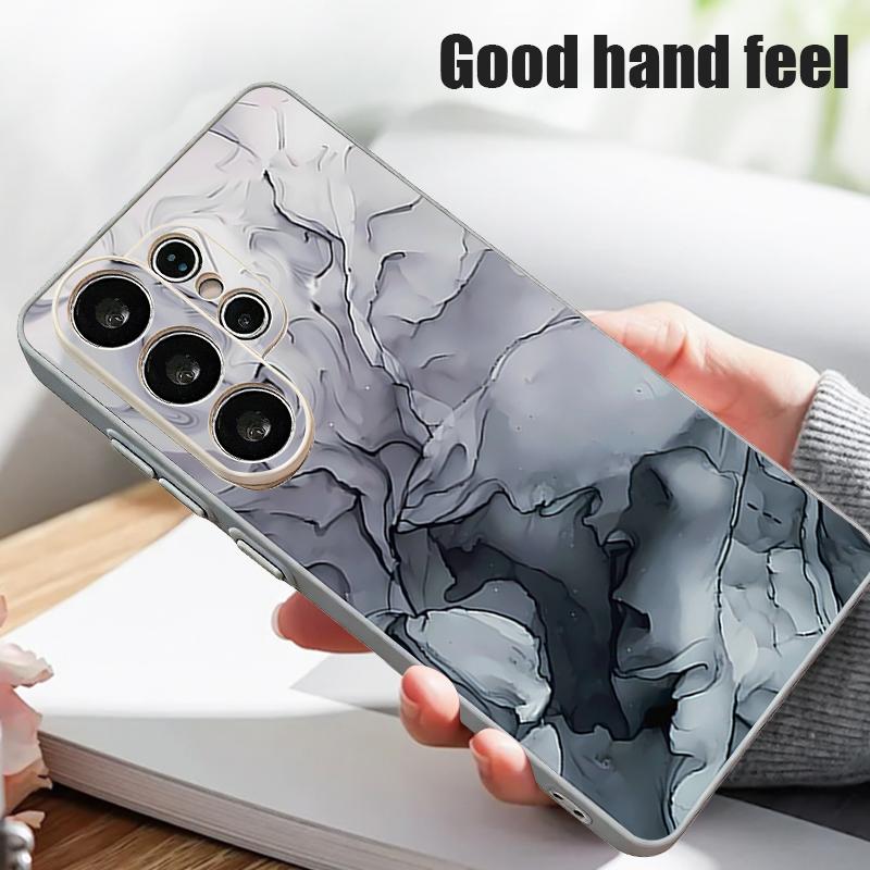 Magnetic Phone Case For Samsung Galaxy S25 S26 Ultra Edge S24 S23 FE A17 A56 A37 A16 A35 A55 A15 A36 A54 5G Marble Pattern Cover