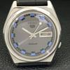 VINTAGE SEIKO 5 AUTOMATIC 7009A JAPAN MENS GREY COLOR DIAL WATCH a500114-2 R151a-a500114