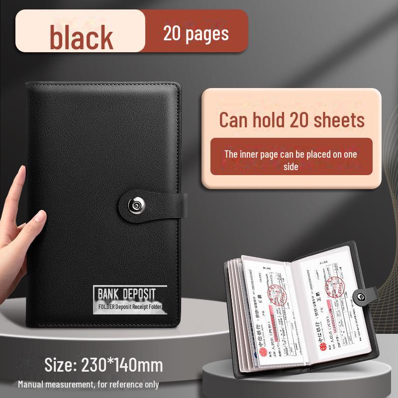 Leather Multifunction Finance Folder