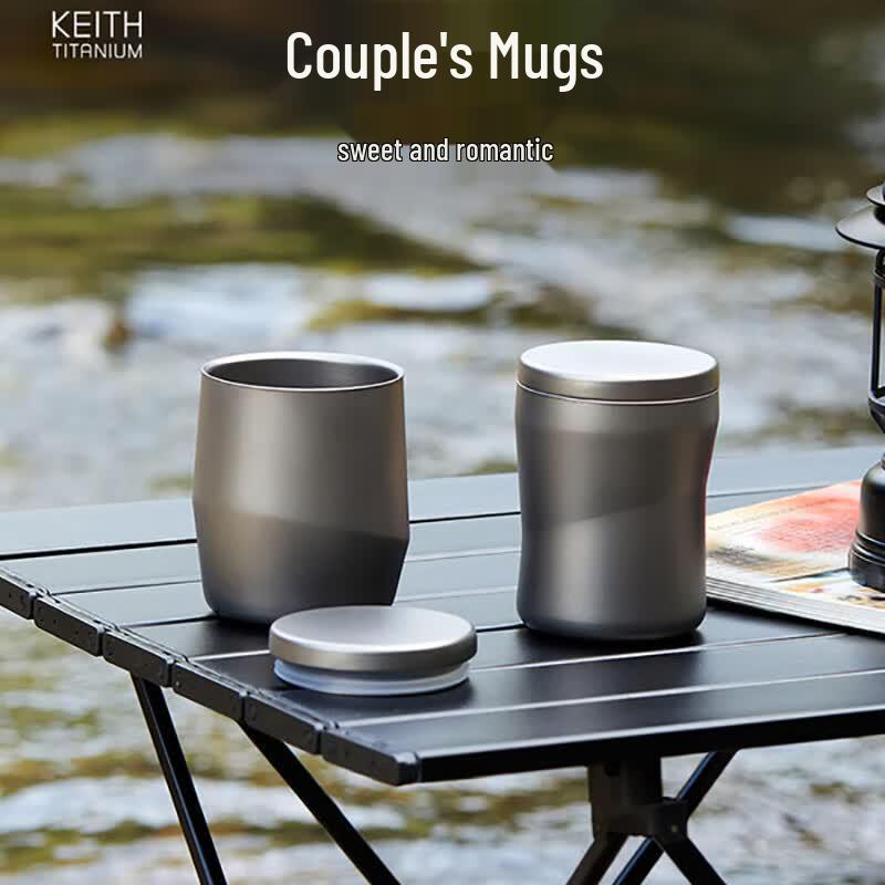 KEITH Ti3311 Titanium Insulated Couple Mug