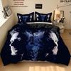 Supernatural Pattern Bedding Quilt Set Quilt Cover Pillowcase Home Birthday Gift(1 * Duvet Cover + 2 * Pillowcase, Without Core)