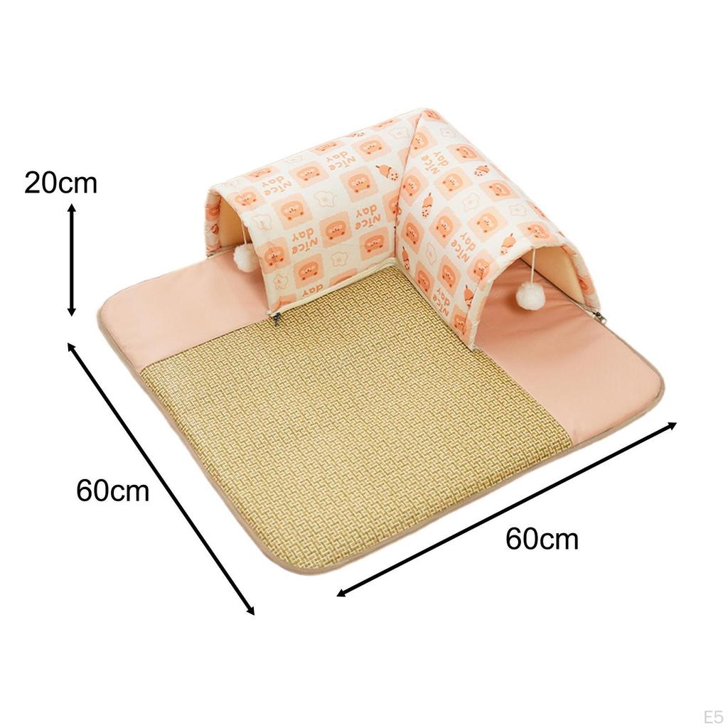 Cat Bed Cooling Mat Multifunction Reversible Easy To Carry Clean Exercising L Molding