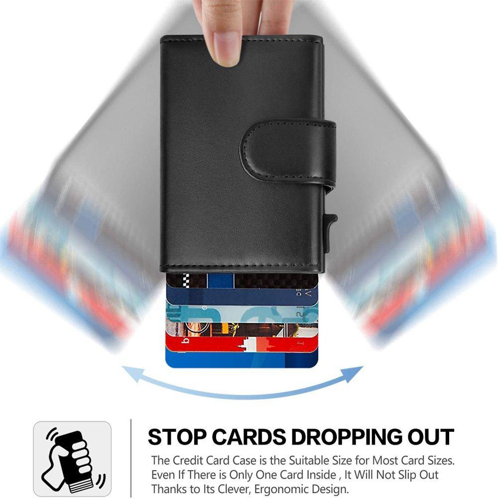 RFID Multifunctional Card Bag Wallet Popular Short Men's Wallet Change Bag Metal Card Box Men's Wallet