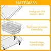 Air Fryer Rack Accessories for Ninja Dual Basket, 3 Layers, 304 Stainless Steel Stackable Bacon Air Fryer Accessories for Ninja AF300UK,
