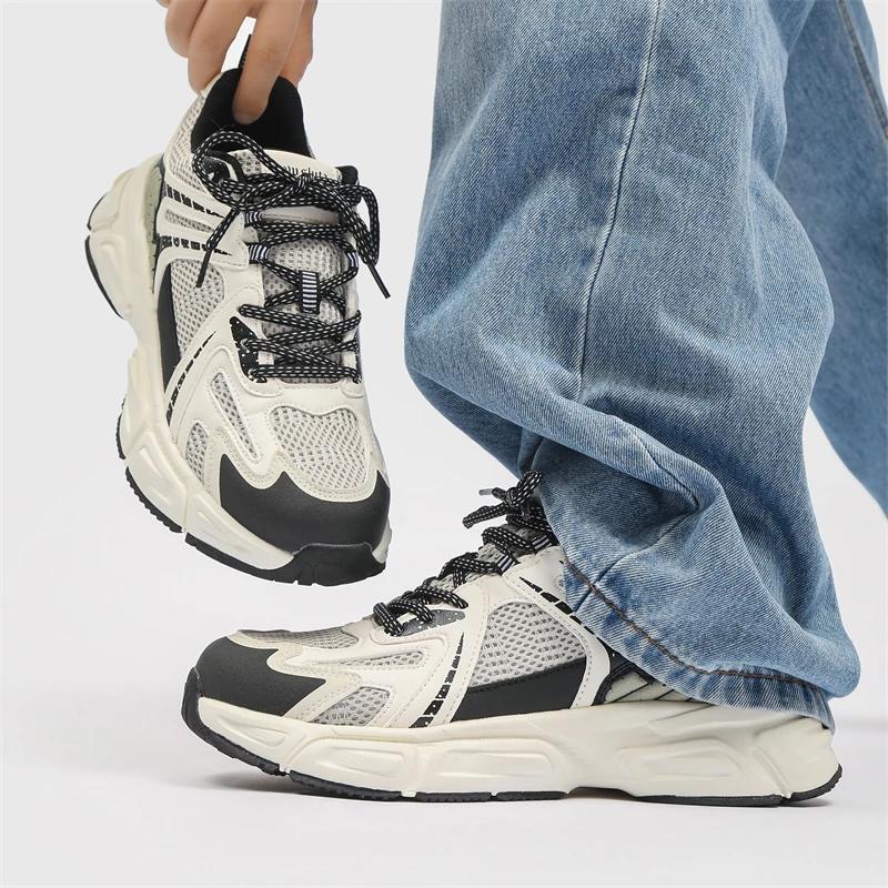 Damen Luxary Chunky Sneakers Mesh Atmungsaktive Schuhe für Männer Sport Laufen Casual Damen Fitness Vulkanisierte Schuhe