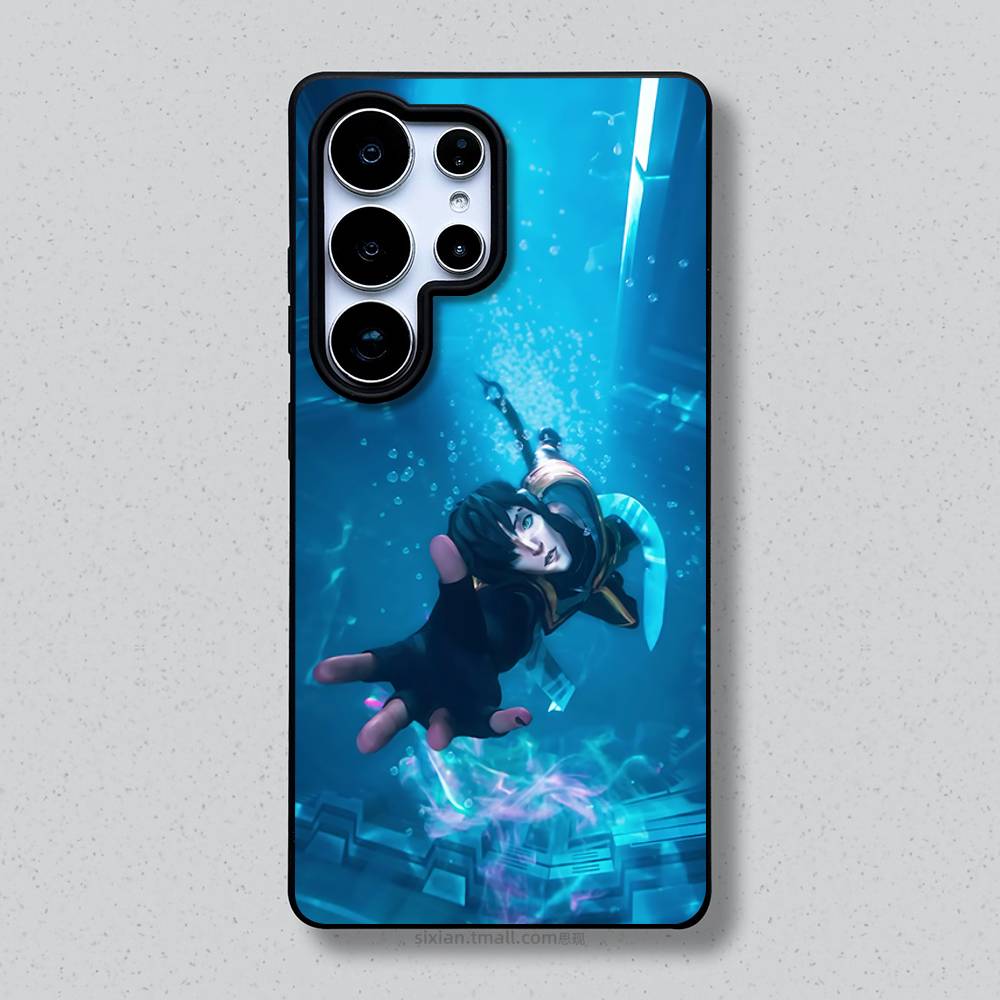 

A-Aphelios L-LOLS Phone Case For Samsung Galaxy A 91,80,73,72,71,53,52,51,22,5G Shockproof Soft Black Cover Samsung a80