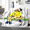Brazilian Football Celebration Blanket Soft Cozy Great For Picnics Office Seaside Four Seasons Universal Modern Style Birthday Christmas Gift Blanket