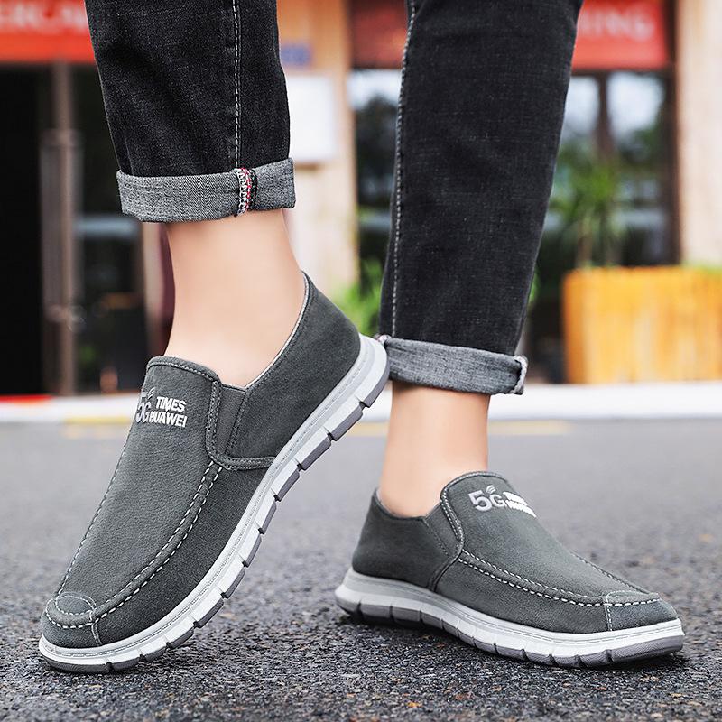 Shoes Men's  New Fashion Sports Shoes Men's Student Shoes Trendy Board Shoes Slip On Casual Breathable Cloth Shoes