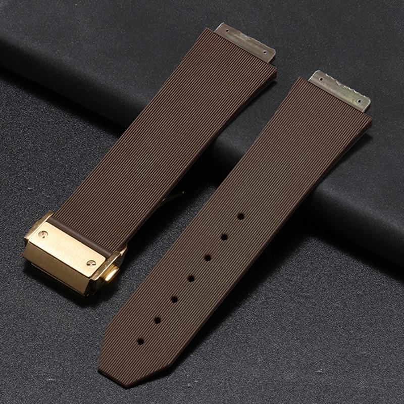 20x13mm 21x16mm cinturino in silicone convesso per HUBLOT BIG BANG CLASSIC FUSION Braccialetti di ricambio 26x19mm braccialetto in gomma da uomo