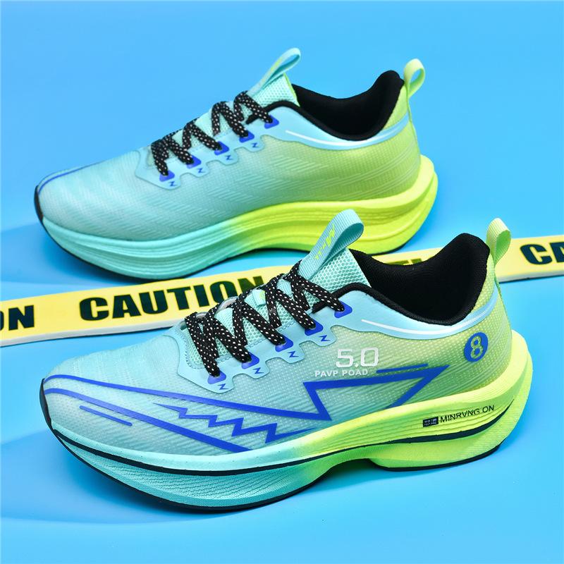 Leichte Herren-Laufschuhe mit weicher Sohle und Carbonplatte, atmungsaktive Fitness-Rennschuhe für Frühling und Sommer, atmungsaktive Herren-Freizeitsportschuhe