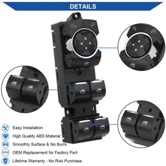 Power Window Switch Button For 2015- Ford F150 Edge Expedition SW7440 8 P