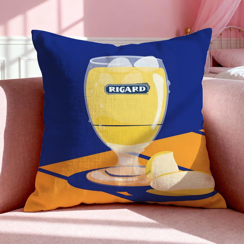 Beverage RRichards Drink Cushion Cover Breathable Linen Pillowcase Summer Odorless EcoFriendly Invisible Zipper Washable