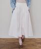 Deuloupisumeon One-Tuck Cotton Flare Skirt [Black]