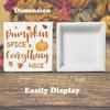 Fall Decor, Fall Kitchen Wooden Sign Decor Desk Sign Pumpkin Spice Wooden Block Sign Rustic Home Shelf Wall Decoration