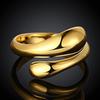 Chunky Statement Open Rings for Women 18k Gold Plated Adjustable Dome Teardrop Rings Christmas Wide Bold Jewelry Gift