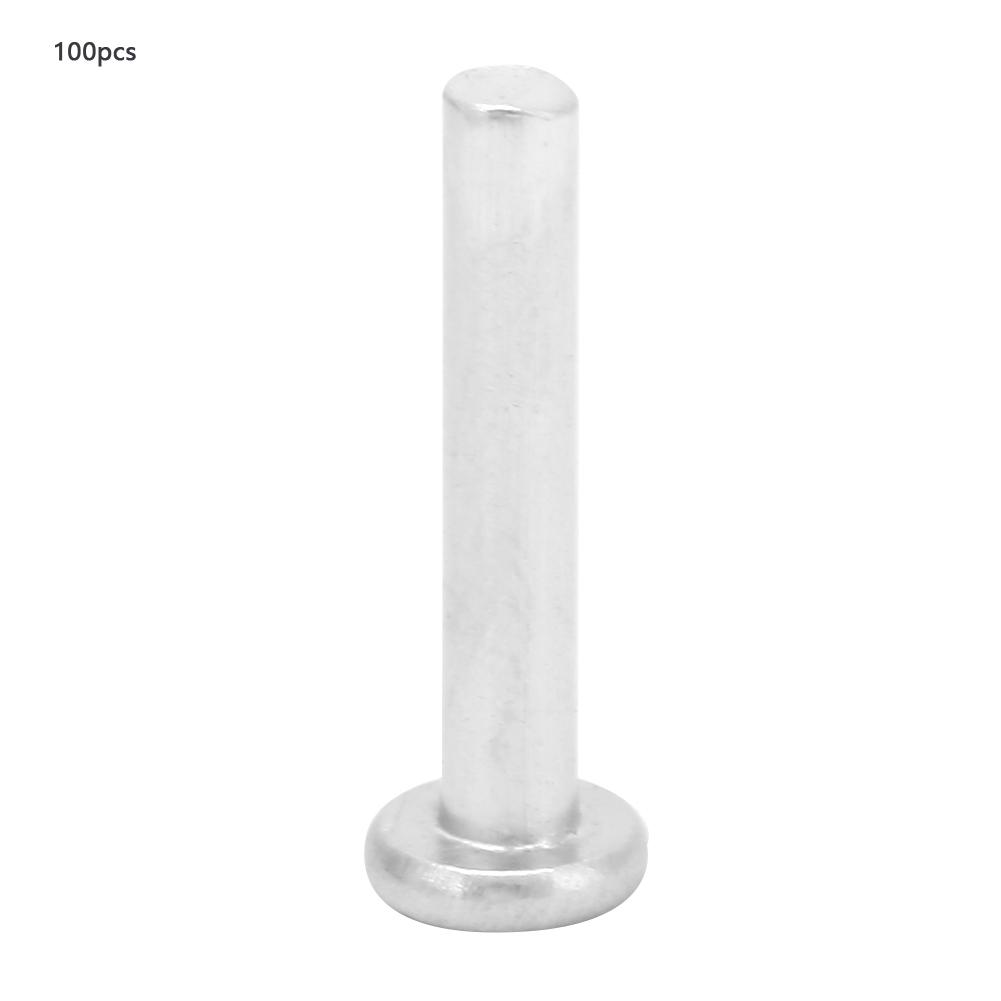 100pcs M2.5*12 14 16mm Flat Head Aluminum Rivets Countersunk Solid Rivets (M2.5*16)