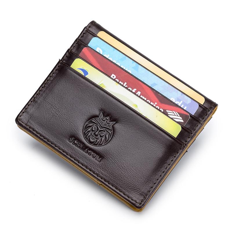 Men's Genuine Leather Anti-theft Bag Credit Card Case