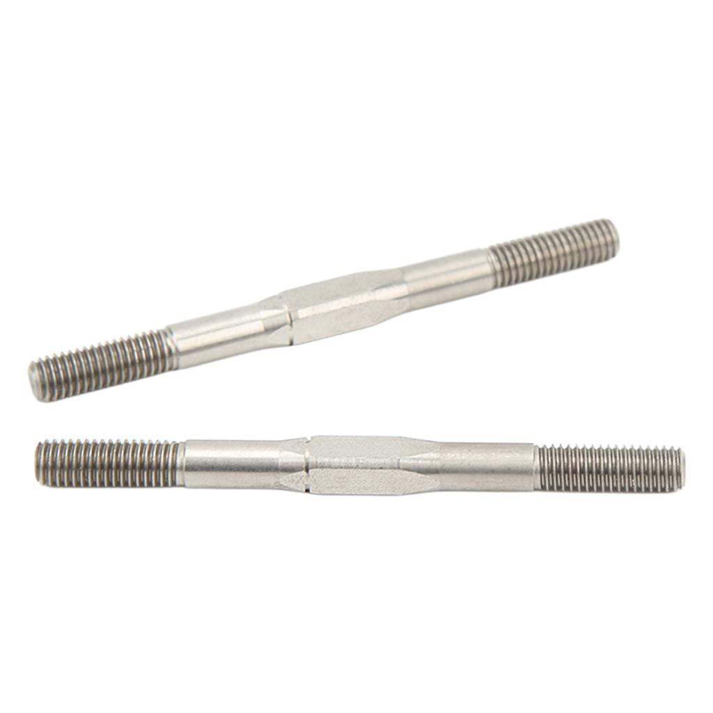 2PCs RV Turnbuckle Tie Rod High Strength Steel M5 65mm Heavy Duty Anti Impact Replacement for ARRMA