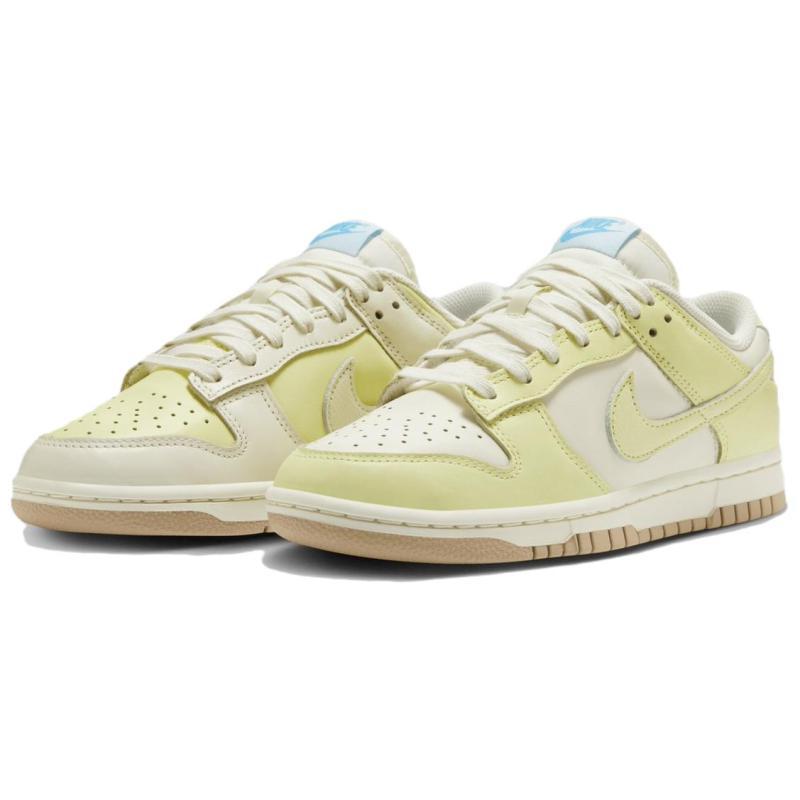 Nike Dunk soft and comfortable thin-soled low-top skate shoes for women in yellow