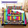 Name Custom Cartoon Powerpuff Pattern Bedding Set Quilt Cover Pillowcase Home Decor Gift (1 * Duvet Cover + 2 * Pillowcase, Without Core)