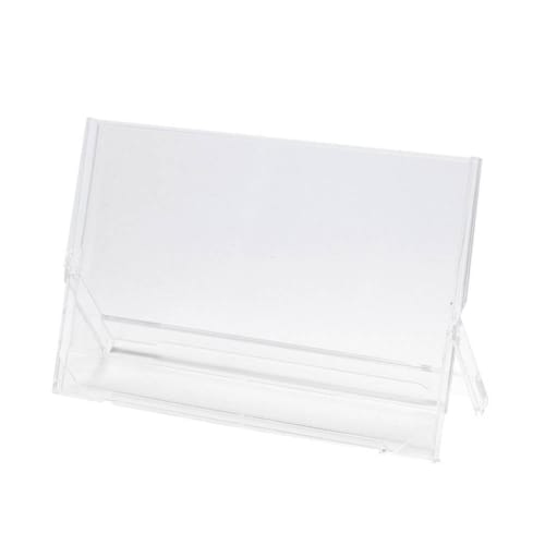 

Just Corporation [100-Pack] J-101 Calendar Case, Desk Calendar Stand, Trading Card Display Stand, Photo Stand, Plastic