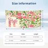 Floral Elegance 8 Theme Quick Dry Beach Towel Custom Name Text Print Large Sand Resistant Towel Beach Vacation