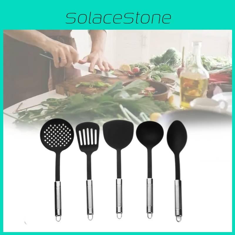 Modern Minimalist Nylon Cooking Utensils With Pp Handles For Home Kitchen Use
