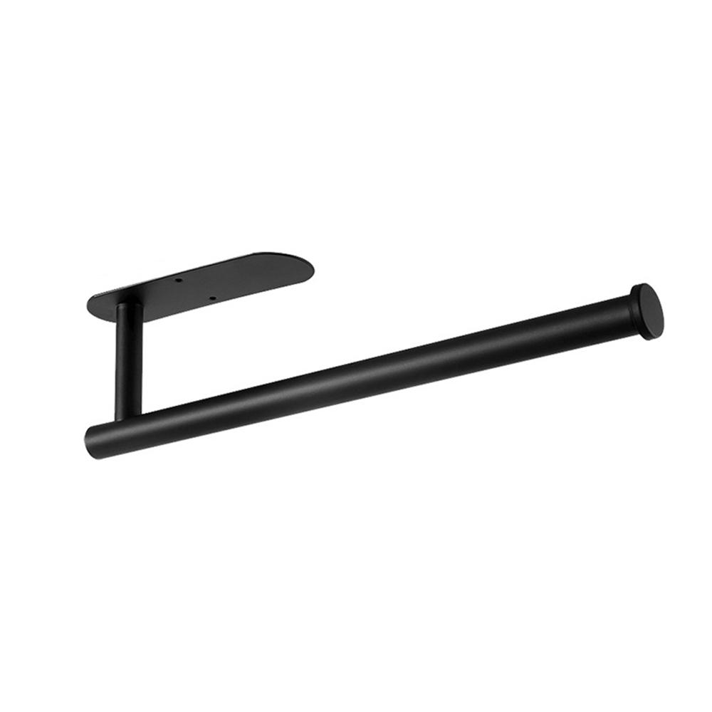 1PC Stainless Steel Toilet Roll Holder Kitchen Bathroom Roll Towel Rack Napkin Hanger Non Perforated Design For Easy Installatio