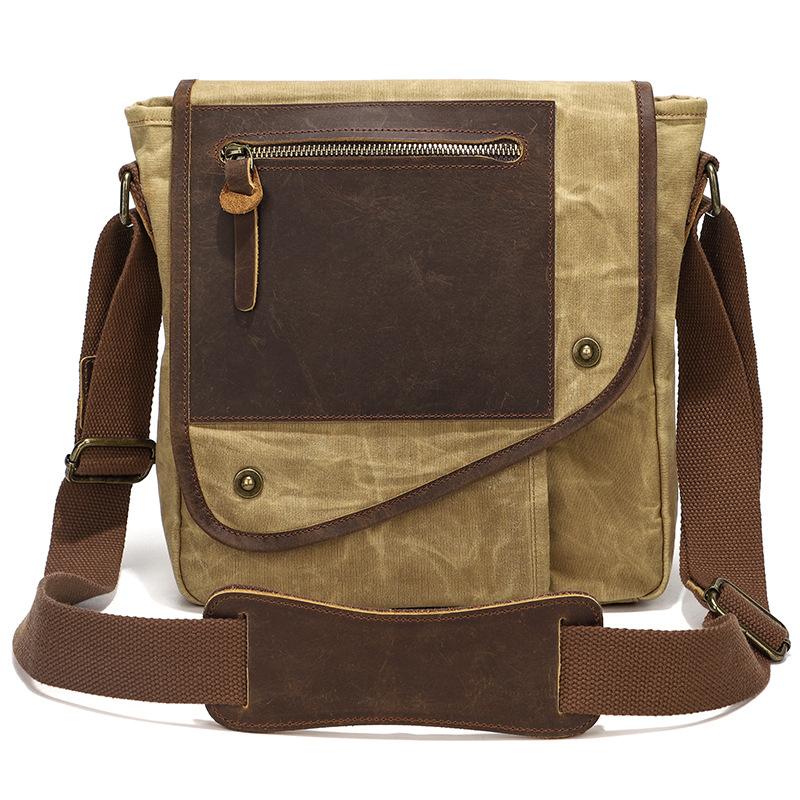 

Seven-Color Cotton Casual Retro Men S Messenger Bag Men S Shoulder Backpack Batik Waterproof Canvas Bag