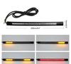 Flexible 48 LED Motorcycle Light Bar Strip Tail Turn Signal Tail Rear Brake Stop Bulb Lamp Brake Light SMD Dual Color