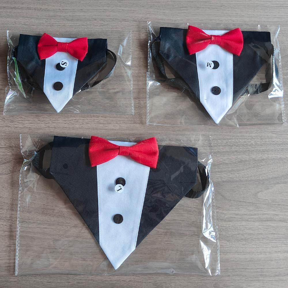 Tanpopo Large Dog Bandana Bib & Bow Tie Scarf Suit
