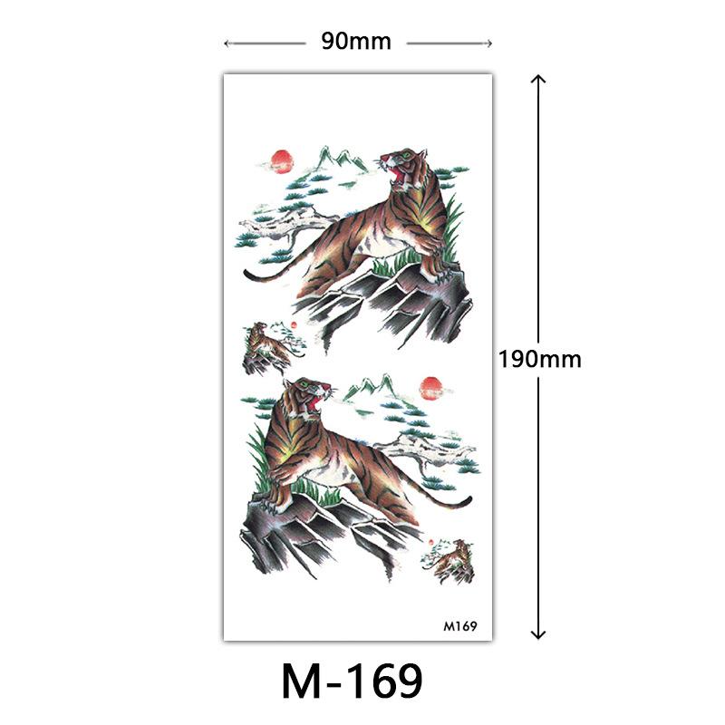 Wasserdichtes dreidimensionales Farbdruck-Tattoo-Sticker, Schmetterling Blume Tier Tattoo