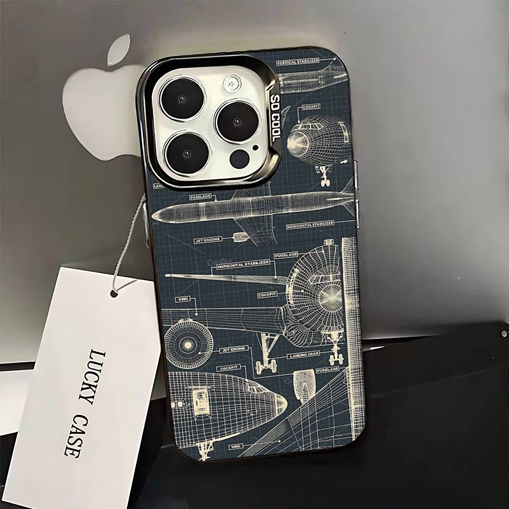 Aeroplane Pilot Cockpit Phone Case For iPhone 16,15,14,13,12,11,Pro,XS,Max,Plus,Mini,SE Black Candy Matte Shockproof Cover